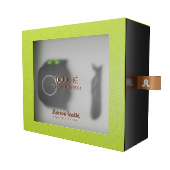 Вібронасадка на палець з браслетом Adrien Lastic чорно-сірий, розмір L sexstyle | Зображення 6