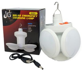 Лампа на аккумуляторе + солнечная батарея с подвеской ЛЕД LED Solar Emergency Charging Lamp 2029-1
