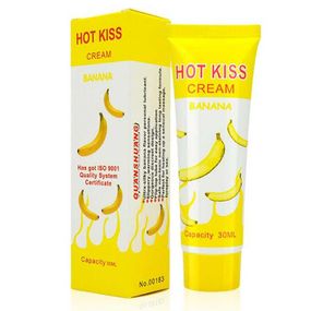Лубрикант "Hot Kiss" на водній основі 30 мл - Банан - Інтимна змазка