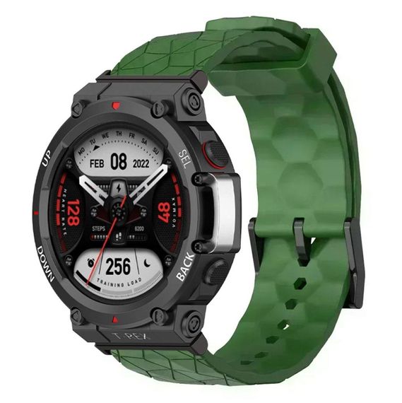 Ремінець Primolux Dimond силіконовий для годинника Xiaomi Amazfit T-Rex 2 (A2169 / A2170) - Army Green | Зображення 1
