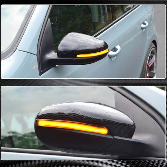 Накладки на Зеркала (для HB 2010-2013, Карбон) для Volkswagen Golf 6 | Зображення 3