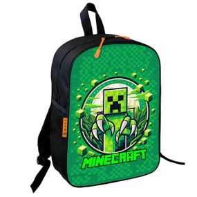Рюкзак школьный детский 36х27см Майнкрафт Крипер "Minecraft" с принтом для мальчика (00609)