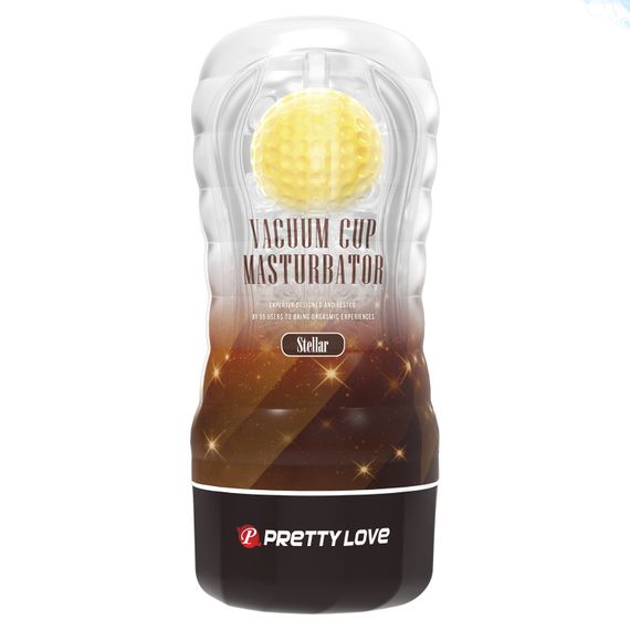 Мастурбатор - Pretty Love Vacuum Cup Masturbator Stellar Yellow | Зображення 2