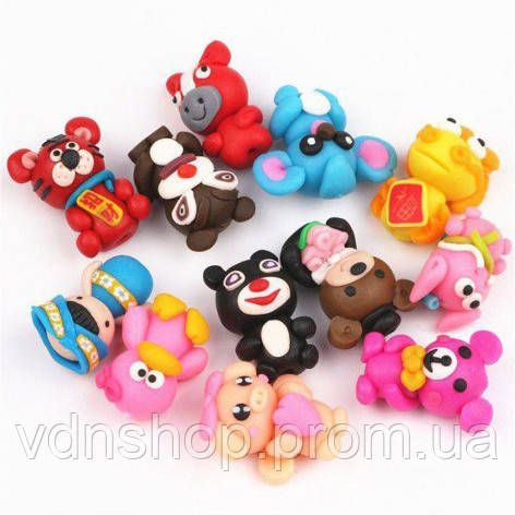 Набір для креативного ліплення пластилін 24 шт, Набір для ліплення з тіста дітей Дитячий пластилін LG-69 | Зображення 3