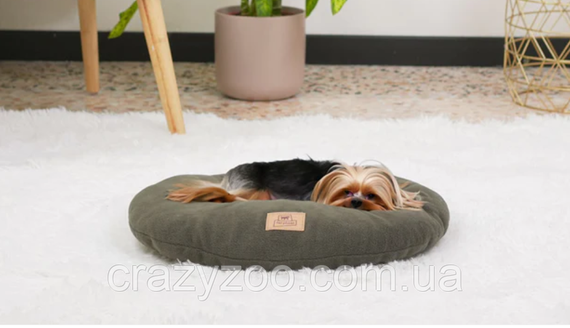 Подушка для собак та котів Ferplast Relax Microfleece 45/2 темно-сіра 43х30 см 83304523 | Зображення 3