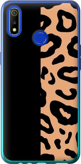 Чехол на Realme 3 Пятна леопарда "4269u-1869-17620"
