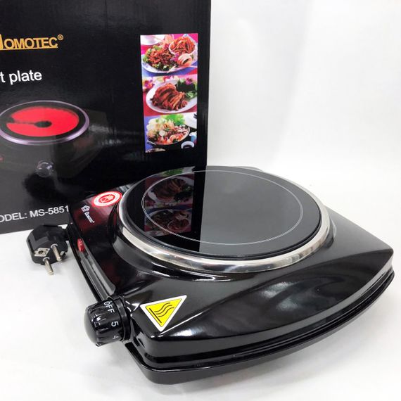 Електроплита настільна DOMOTEC MS-5851 900 Вт, Кухонна плита електро для кухні на 1 конфорку