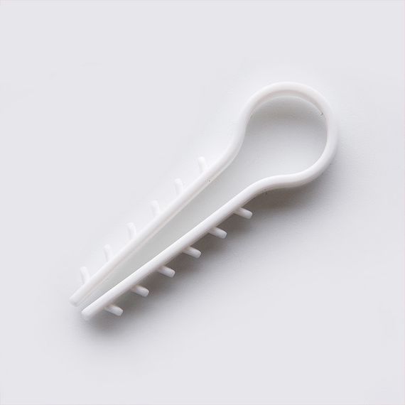 Дюбель-ёлочка Ø20 для круглых проводов белый (пач 50шт) APRO