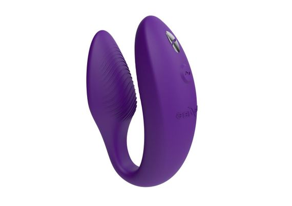 Вібратор для пар We-Vibe SYNC 2 Purple — гнучкий, We-Connect Bluetooth, водонепроникний, магнітна зарядка | Зображення 5