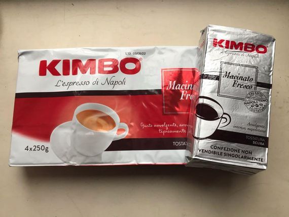 Кава мелена темного обсмажування Kimbo Macinato Fresco, 250г Італія, Суміш робуста арабіка