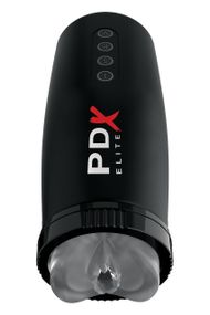 Мастурбатор Pipedream PDX Elite з вібрацією та всмоктуванням, чорний, 22 см sexstyle