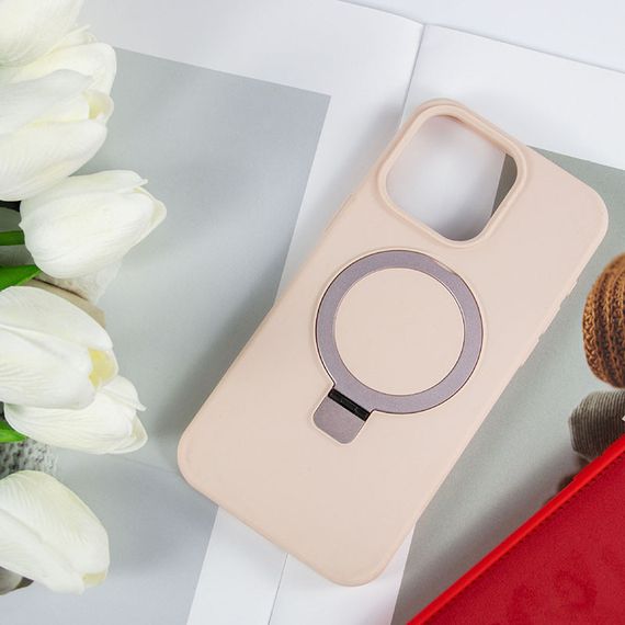 Чохол Silicone Case Full Protective NO LOGO with Ring для Apple iPhone 16 Pro (6.3") Pink | Зображення 2