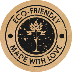 Этикетка круглая крафт "Eco 03", Диаметр 50 мм, 250 шт/рулон, Viskom