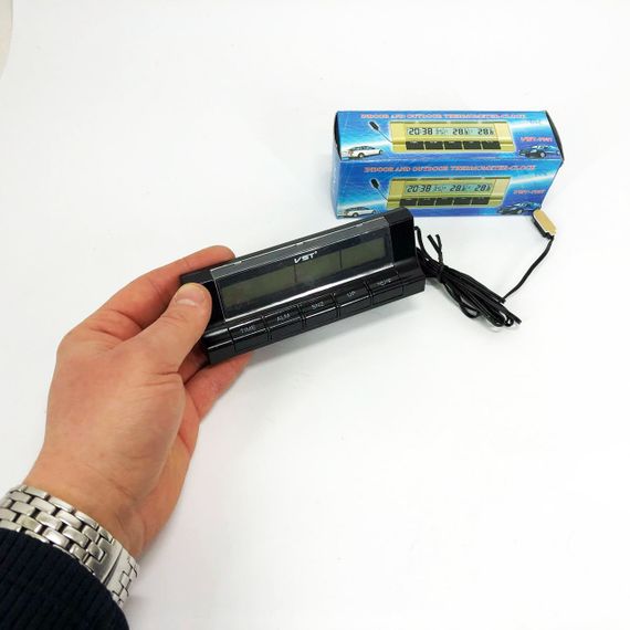 Авточасы с термометром VST-7037 RU-87 | Зображення 5