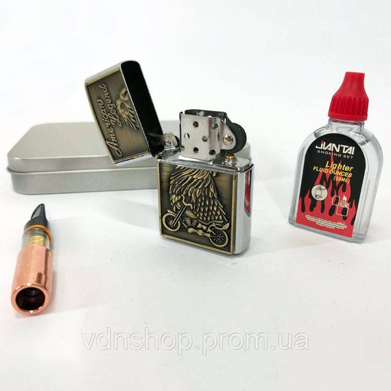 Оригинальная зажигалка в подарок N5, Стильная зажигалка в подарок Бензиновая PK-77 | Зображення 2