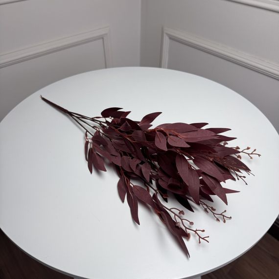 Лаванда штучна 35см, 10 гілок, 10шт/уп. Колір: бордовий UY-69 | Зображення 1