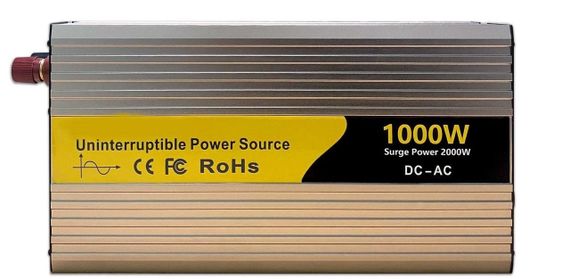 Инвертор преобразователь 1000Вт 12V на 220V (чистый синусоид) с функцией зарядки АКБ