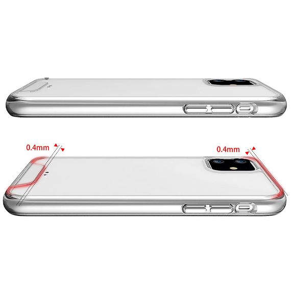 Чохол TPU Space Case transparent для Apple iPhone 11 (6.1") Прозорий | Зображення 4