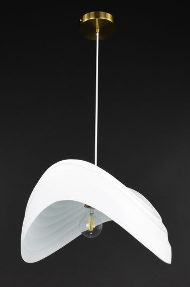 Люстра підвісна на 1 лампочку 27850 Латунь 30-150х35х38 см. | Зображення 4