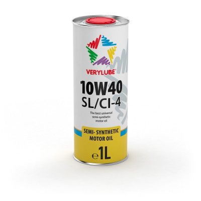 Полусинтетическое масло Verylube 10W-40 SL/CI-4 Моторное масло Масло 10в40 Полусинтетика Масло для авто