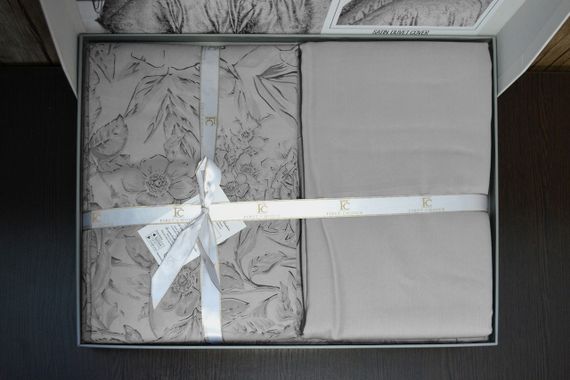 Постільна білизна First Choice Cotton Satin 160x220 см сімейний Advina Grey | Зображення 2