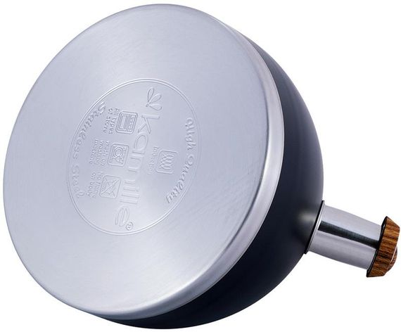 Чайник Kamille Whistling Kettle Black 2.7л з нержавіючої сталі зі свистком | Зображення 5