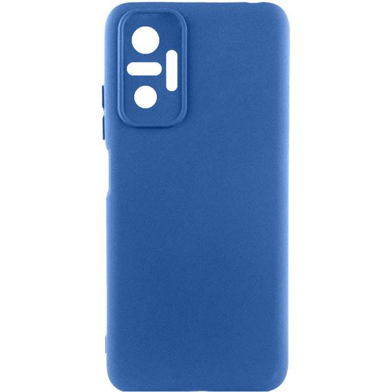 Чехол Silicone Cover Lakshmi Full Camera (A) для Xiaomi Redmi Note 10 Pro / 10 Pro Max Синій / Navy Blue, Full camera