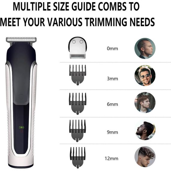 Тример водонепроникний, перезаряджуваний, бритва для чоловіків Vexoria 3 в 1 | Зображення 3