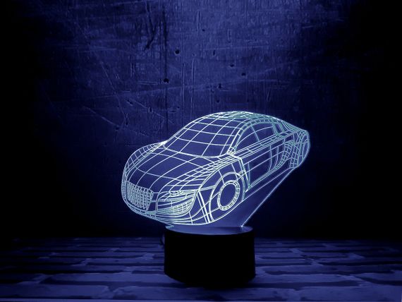 Змінна пластина для 3D світильників "Автомобіль" 3DTOYSLAMP