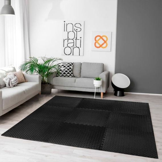 Підлога пазл - модульне покриття для підлоги чорне 600x600x10мм (МР15) SW-00001169 | Зображення 4