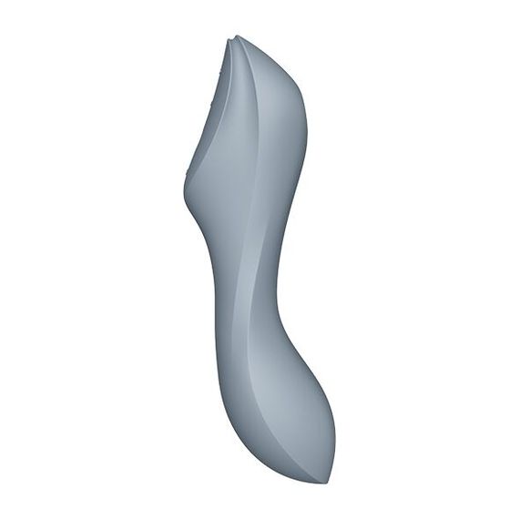 Вакуумний стимулятор з вібрацією Satisfyer Curvy Trinity 3 BlueGrey | Зображення 1