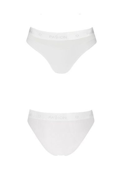 Трусики с прозрачной вставкой Passion PS006 PANTIES M, white sexstyle | Зображення 1