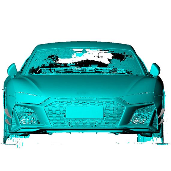 Накладки на передній бампер V1 (2023-2025, Карбон) для Ауди R8 2015- рр | Зображення 2