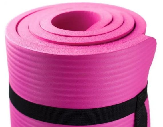 Килимок для йоги та фітнесу Power System PS-4017 NBR Fitness Yoga Mat Plus Pink (180х61х1) (PS-4017_Pink) | Зображення 7