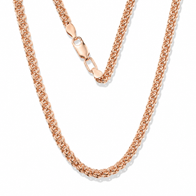 Цепочка «Бисмарк» из красного золота Z-1010 650, 16