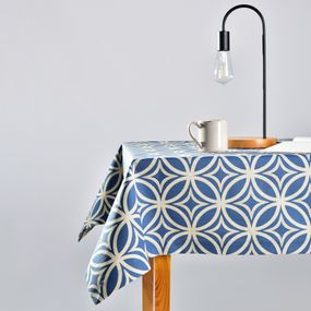 Скатертина IDEIA 87218 Україна 140*170  Бавовна Синій