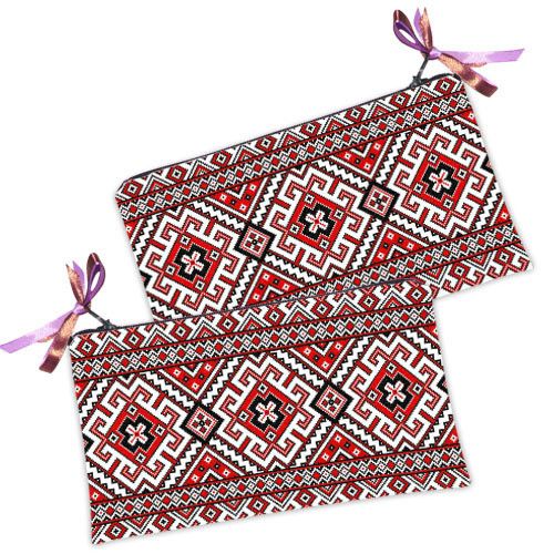 Косметичка жіноча Украинский орнамент 20х12 см (K_15UKR002)