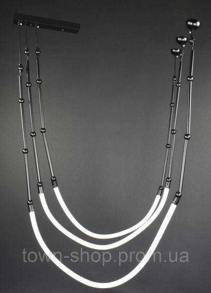 Люстра потолочная LED MBJ1-95*200-3-bk-k Черный 50-130х80х80 см. | Зображення 4