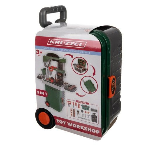 Детская мастерская с инструментами 3-в-1 в чемодане на колёсах | Зображення 3