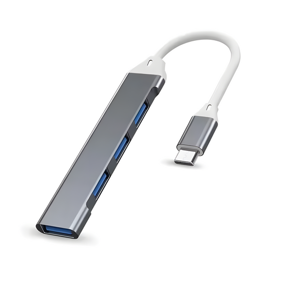 USB Type-C хаб концентратор на 4 порти USB 2.0 та 3.0