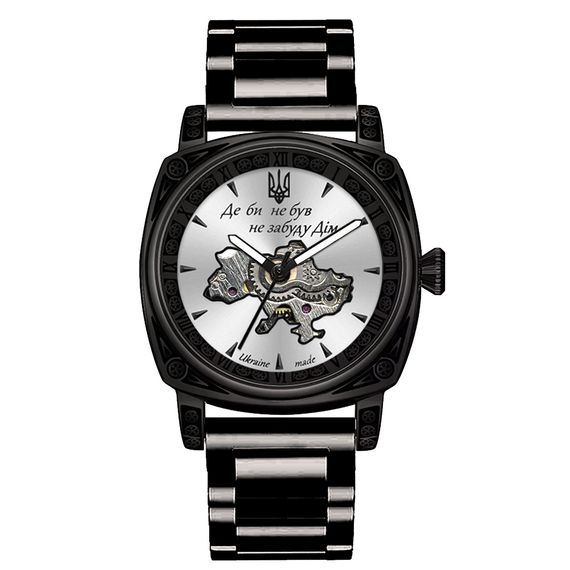Чоловічий годинник Awarder 021-3D Де би не був Black-White Mesh