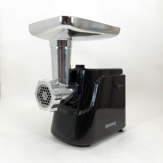 Електрична м'ясорубка Rainberg RB-677 2600 Вт з насадкою для ковбас, м'ясорубка з металевим редуктором | Зображення 1