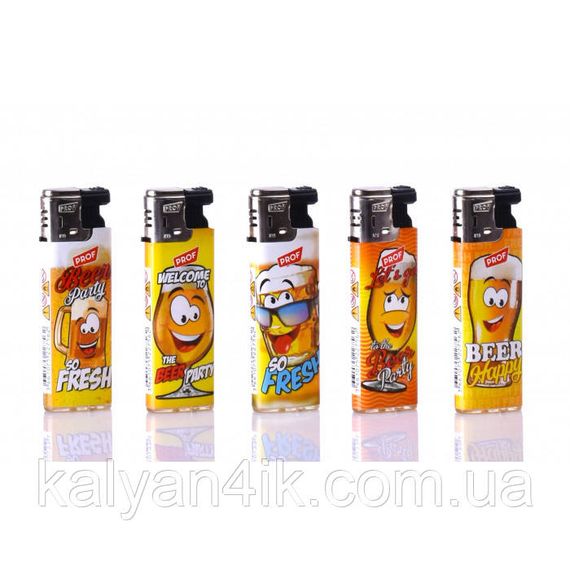 Зажигалка Prof Lighters with Beer logo's | Зображення 1