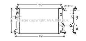 Радіатор охолодження двигуна MAZDA 5, AVA COOLING (MZ2183)