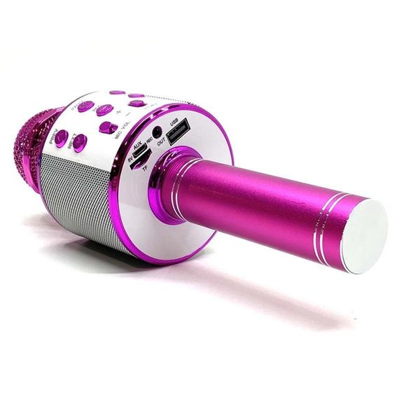 Караоке Мікрофон-колонка WS858 Pink | Зображення 1
