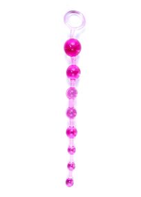 Анальний ланцюжокJelly Anal 10 Beads Pink Sex Aura