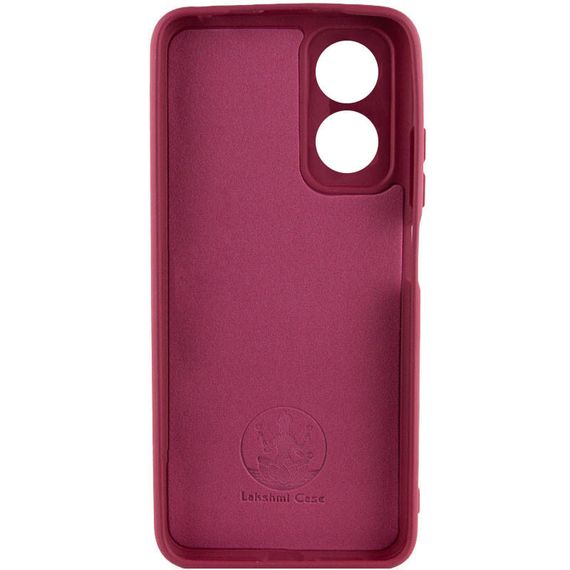 Чохол Silicone Cover Lakshmi Full Camera (A) для Oppo A17 Бордовий / Marsala | Зображення 1