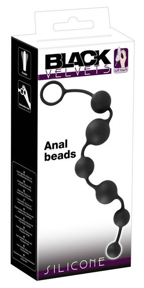 Анальні кульки - Black Velvets Anal Beads | Зображення 4