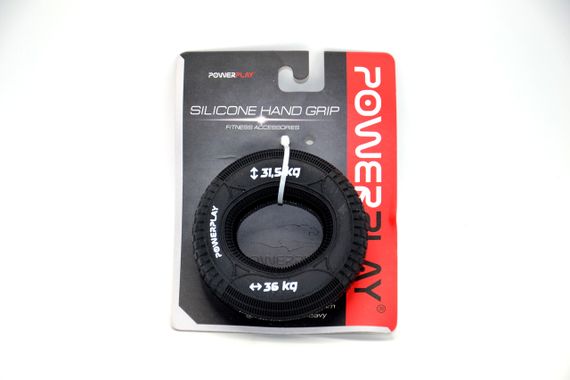 Еспандер кистьовий силіконовий PowerPlay PP-4330 Hand Grip Loops Hard 31.5-36 кг. Чорний | Зображення 8