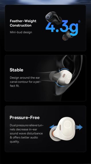 Беспроводные наушники Baseus WM03 TWS Bluetooth 5.3 | Зображення 5